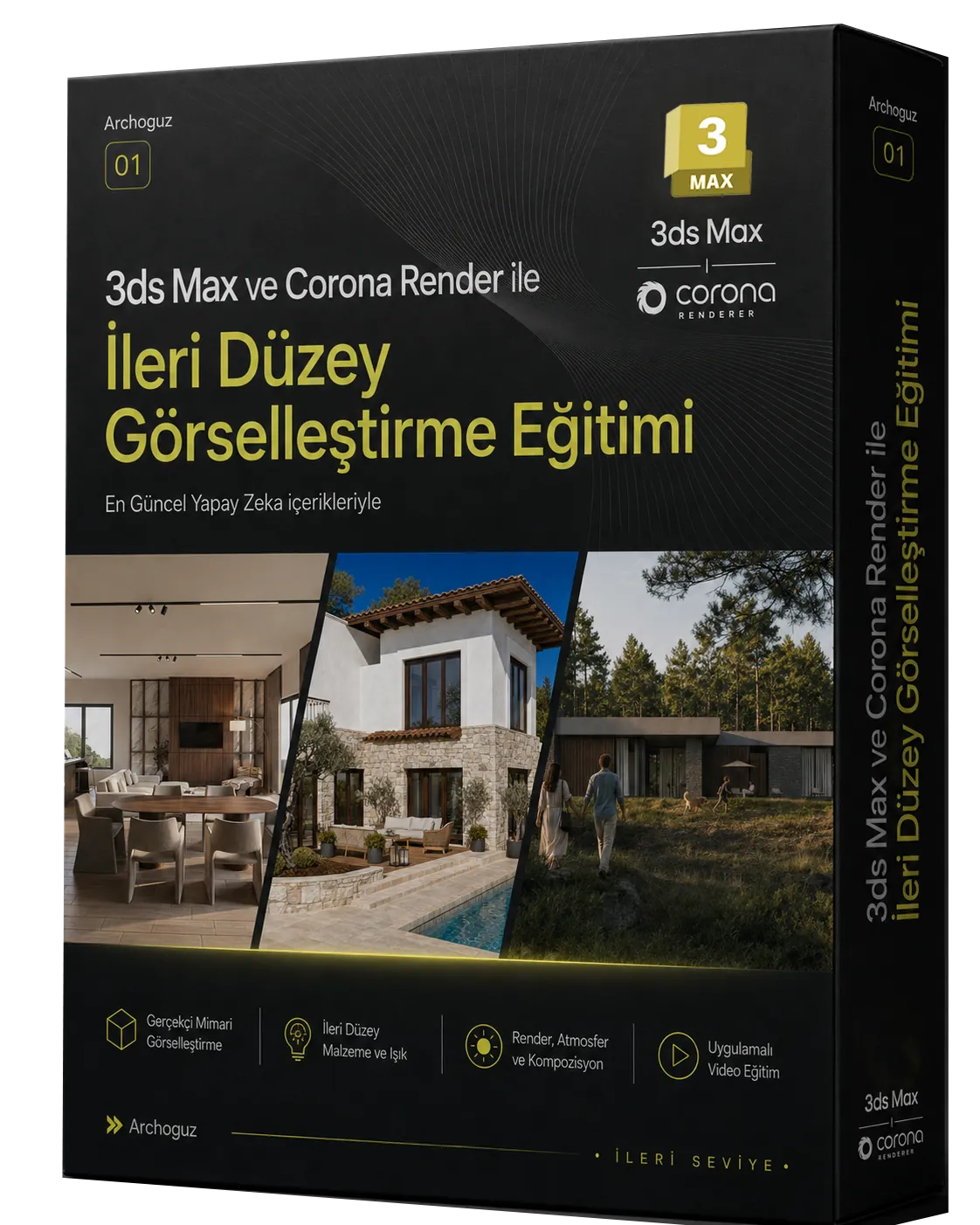 3ds Max ve Corona Render ile İleri Düzey Görselleştirme Eğitimi kapağı